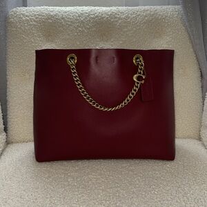 Coach Signiture Chain Central Tote